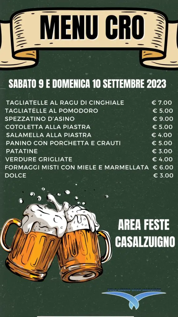 MenĂą della Proloco di Casalzuigno